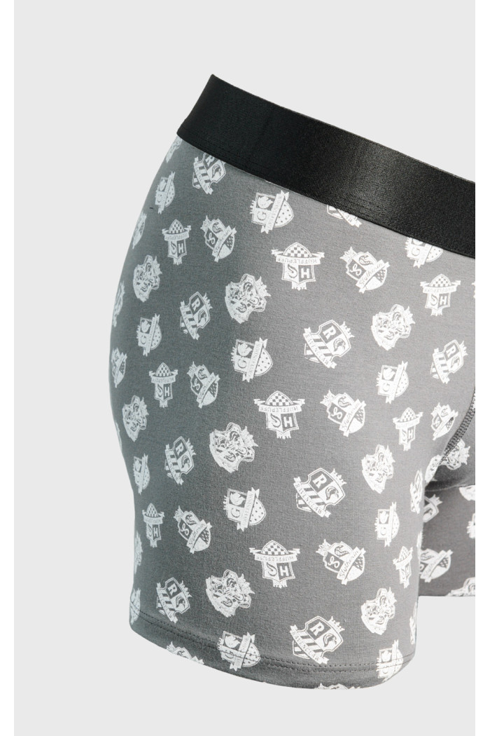 Bóxer gris intenso brief-medio con diseños de Harry Potter