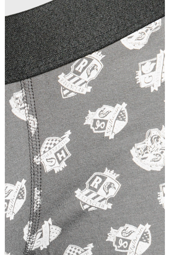 Bóxer gris intenso brief-medio con diseños de Harry Potter