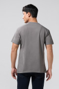Camiseta manga corta unicolor para hombre.