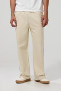 Pantalón jogger bota recta unicolor con cintura elástica