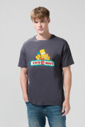 Camiseta manga corta unicolor para hombre.