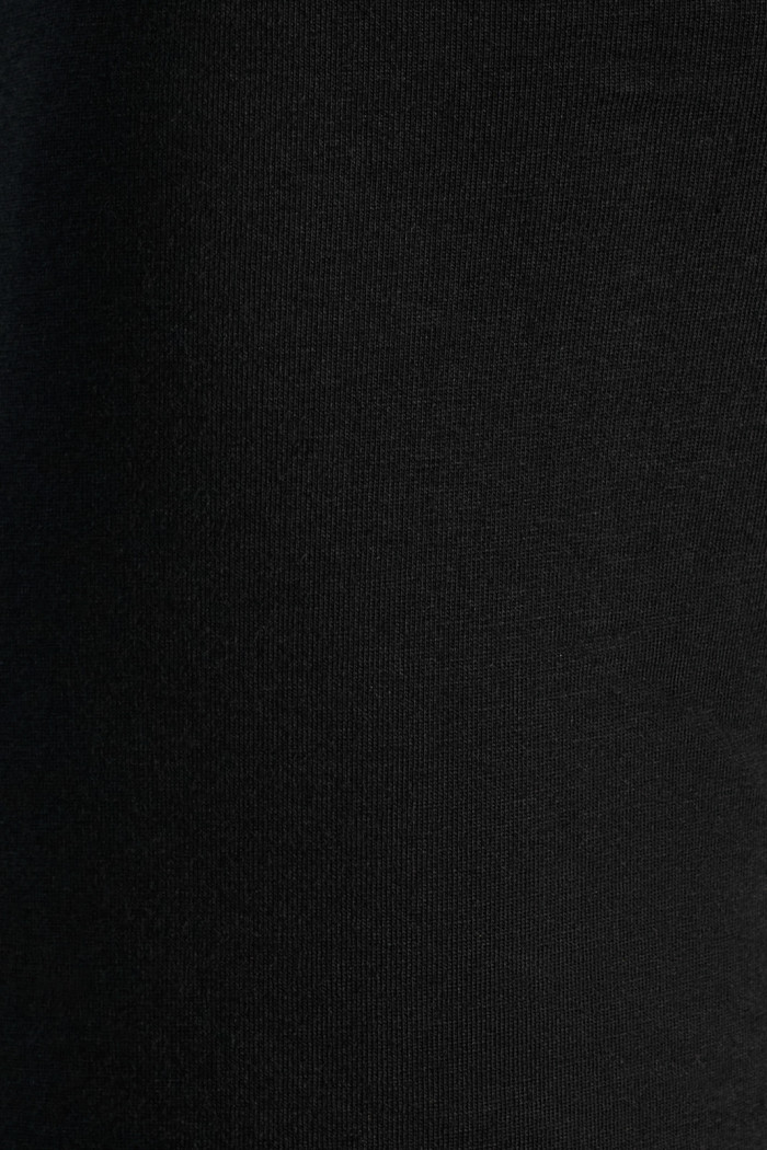 Bóxer negro brief-medio en algodón con costuras planas