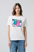 Camiseta crema clara cuello redondo de Squid Game