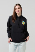 Buzo de Squid Game negro con capota oversize