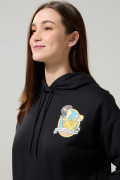 Buzo de Squid Game negro con capota oversize