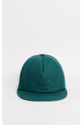 Gorra verde azulado con bordado de "Last Resort"
