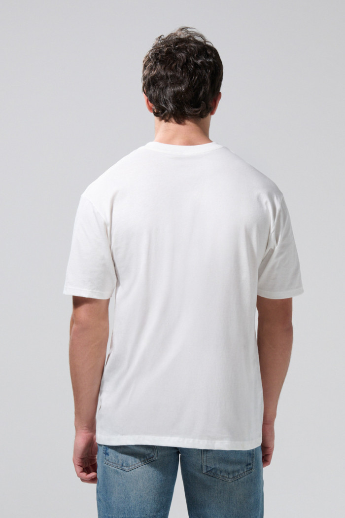 Camiseta crema clara de Garfield cuello redondo