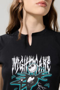 Camiseta negra manga corta de Nightmare Before Christmas