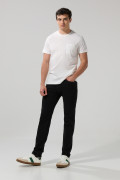 Jean ceñido skinny negro con cremallera y tiro bajo