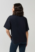 Camiseta oversize de Snoopy azul intensa manga corta