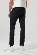 Jean tiro bajo slim gris oscuro con bolsillos y cremallera