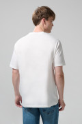 Camiseta de Squid Game crema clara con cuello redondo