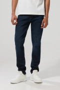 Jean tiro bajo slim azul oscuro con cremallera
