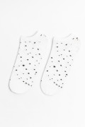 Medias tobilleras unicolores con diseños de estrellas