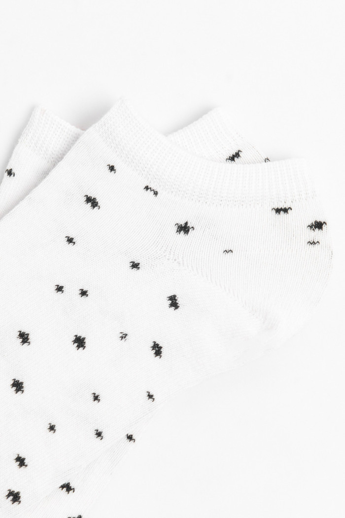 Medias tobilleras unicolores con diseños de estrellas