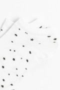 Medias tobilleras unicolores con diseños de estrellas