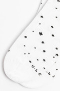 Medias tobilleras unicolores con diseños de estrellas