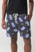 Bermuda gris intensa con estampados de South Park