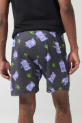 Bermuda gris intensa con estampados de South Park