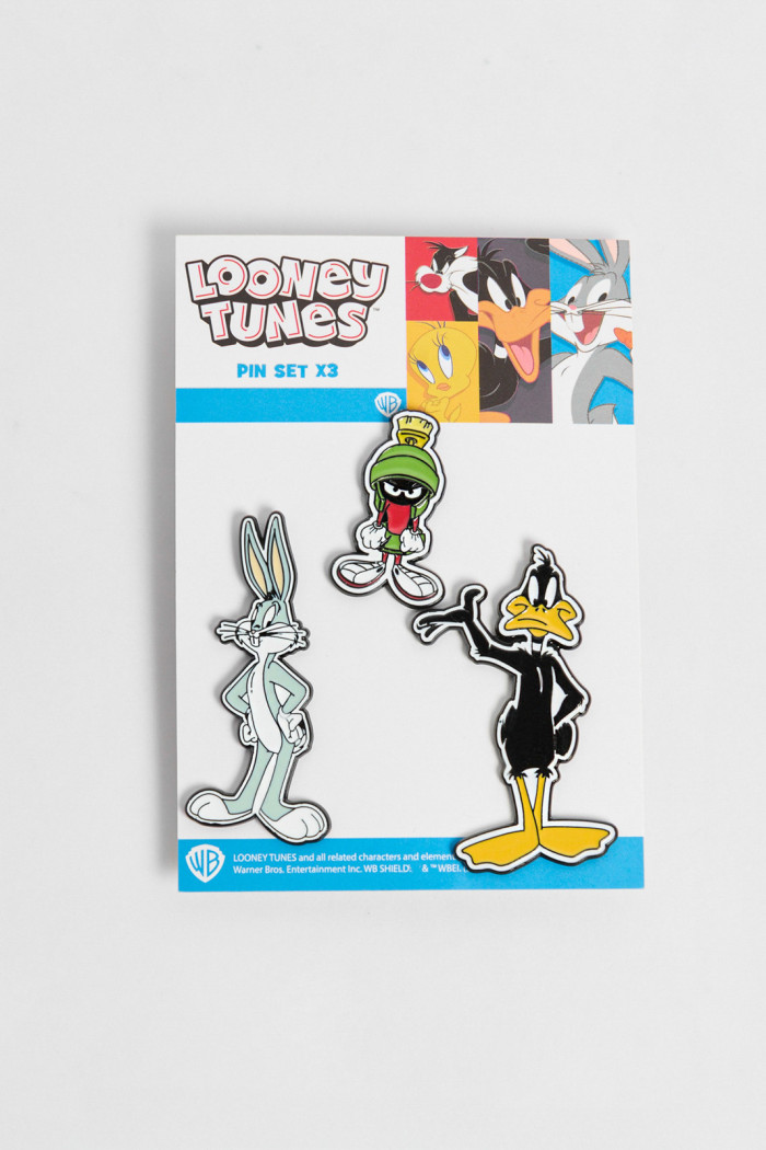 Set X3 de pines metálicos unicolores de Looney Tunes