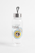 Botella unicolor con diseño de Looney Tunes y tapa