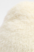 Gorro tejido unicolor con doblez ajustable y texturas
