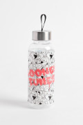 Botella unicolor con tapa y diseño de Looney Tunes