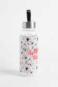 Botella unicolor con tapa y diseño de Looney Tunes