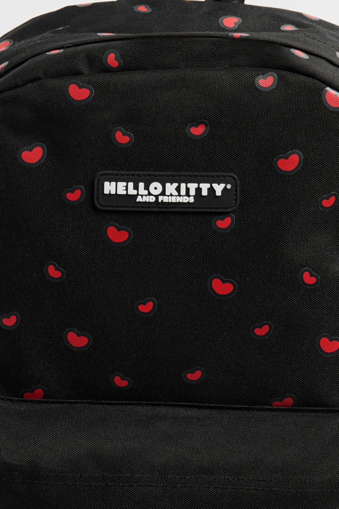 Maleta negra de Hello Kitty con cremalleras