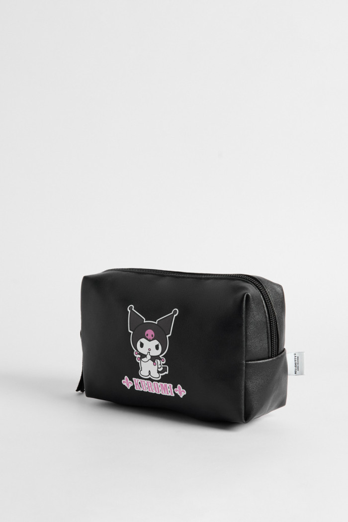 Cosmetiquera unicolor de Hello Kitty con cremallera