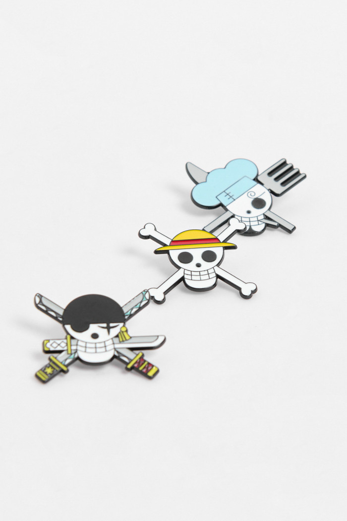 Set de pines unicolores X3 de One Piece