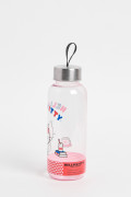Botella de Hello Kitty unicolor con tapa removible