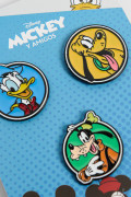 Set de pines metálicos X3 unicolores de Mickey and Friends