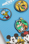 Set de pines metálicos X3 unicolores de Mickey and Friends