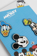 Set X3 de pines unicolores metálicos de Mickey and Friends