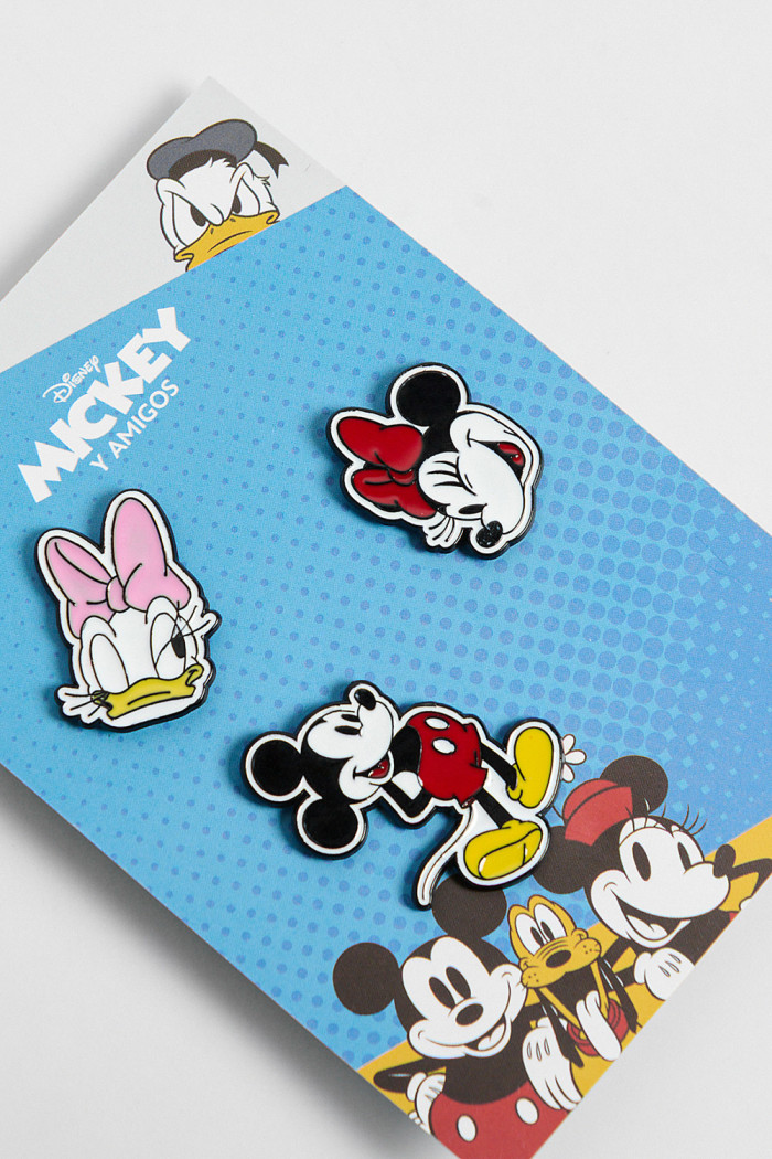 Set de pines metálicos unicolores X3 de Mickey and Friends