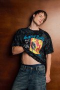 Camiseta negra tie dye cuello redondo de Guns N´ Roses