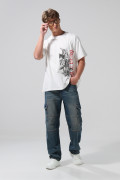 Camiseta crema clara manga corta de Guns N´ Roses
