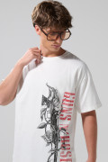 Camiseta crema clara manga corta de Guns N´ Roses