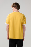 Camiseta amarilla de Cerveza Poker con contrastes oversize