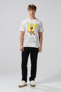 Camiseta crema tie dye de Bob Esponja manga corta