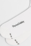 Medias largas unicolores con diseño de texto lateral