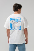 Camiseta cuello redondo crema clara de One Piece