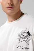 Camiseta cuello redondo crema clara de One Piece