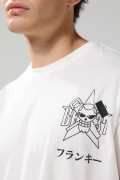 Camiseta cuello redondo crema clara de One Piece