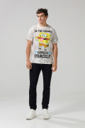 Camiseta tie dye crema manga corta de Bob Esponja