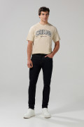 Jean tiro bajo skinny ceñido azul intenso con bolsillos