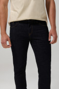 Jean tiro bajo skinny ceñido azul intenso con bolsillos