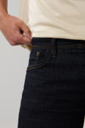 Jean tiro bajo skinny ceñido azul intenso con bolsillos