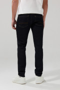 Jean ajustado skinny azul intenso con bolsillos y tiro bajo